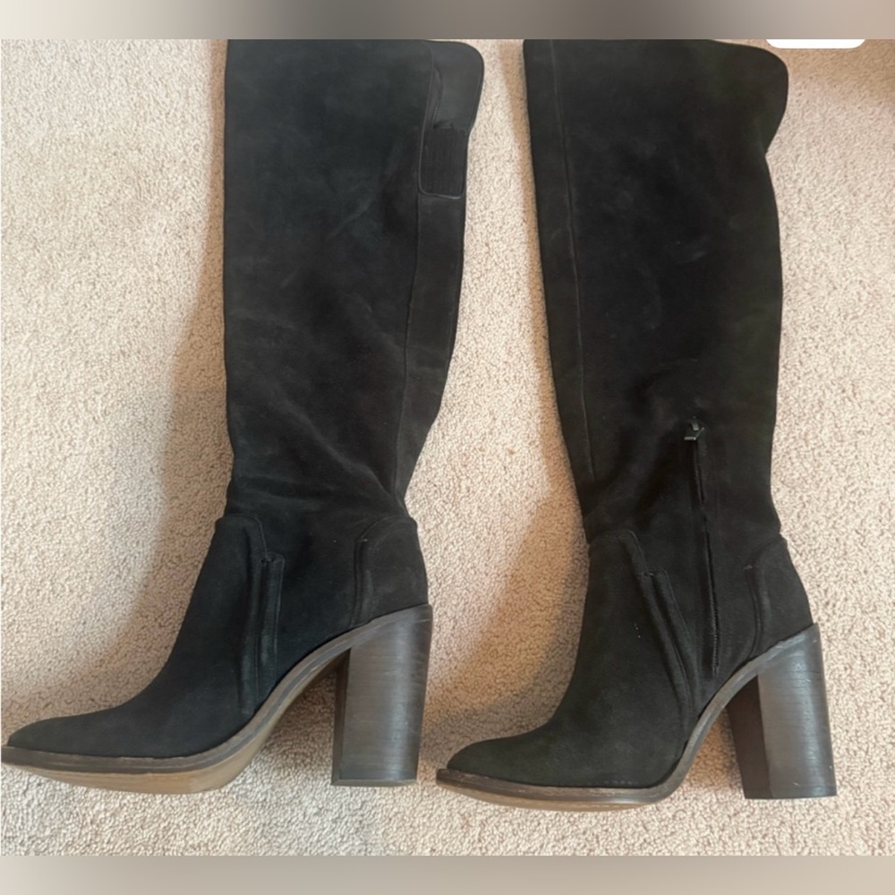 Vince Camuto Melaka Black Over the Knee Boots - Picture 2 of 4